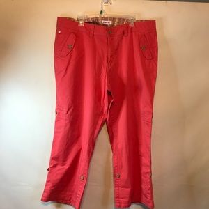 3/$25 Zanadi peach pant/Capri change  flat pocket